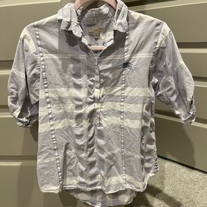 Burberry Authentic Check Women's 3/4 sleeve Baby doll top (M)